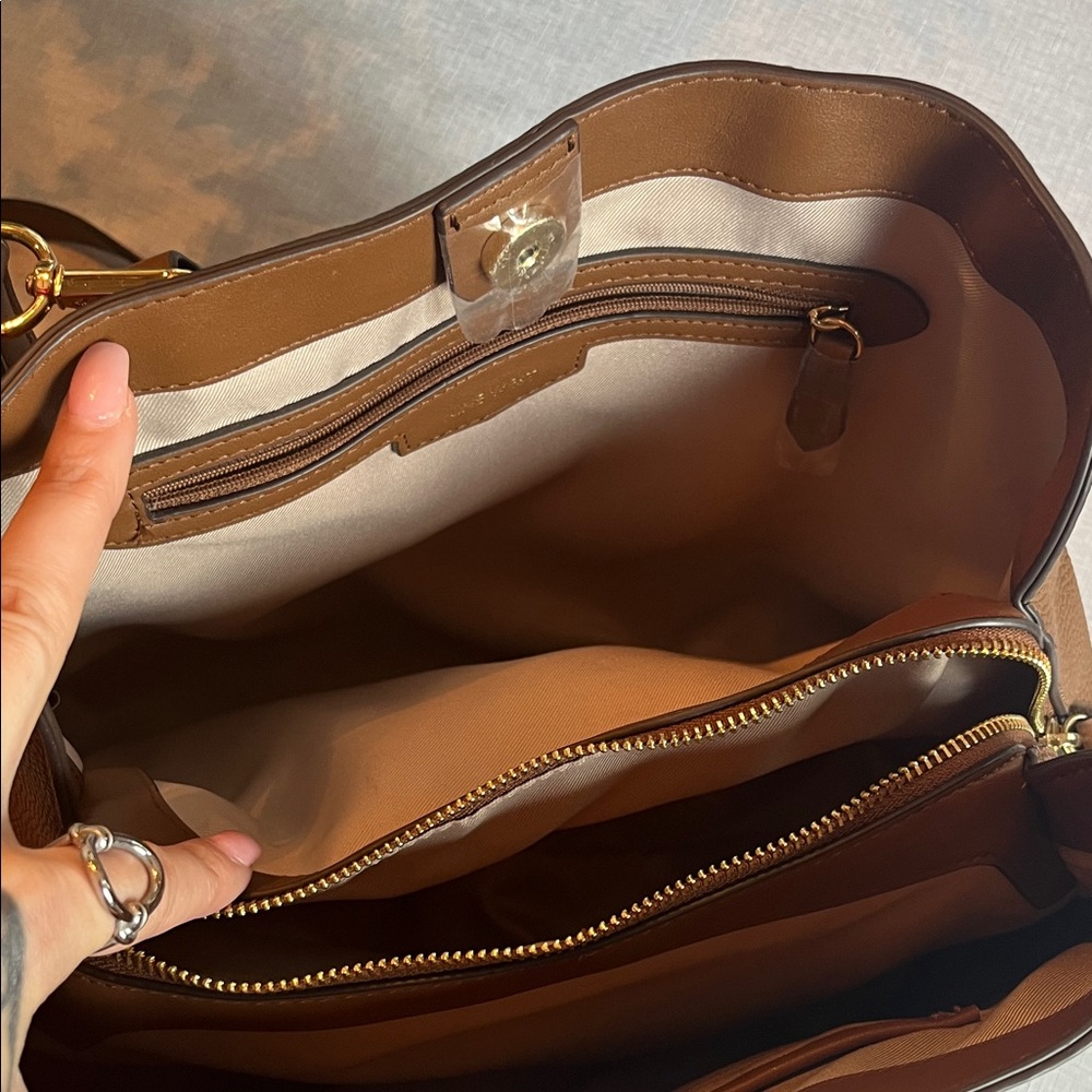 Nine West Brooklyn Jet Set Carryall Satchel Bag - Picture 2 of 14